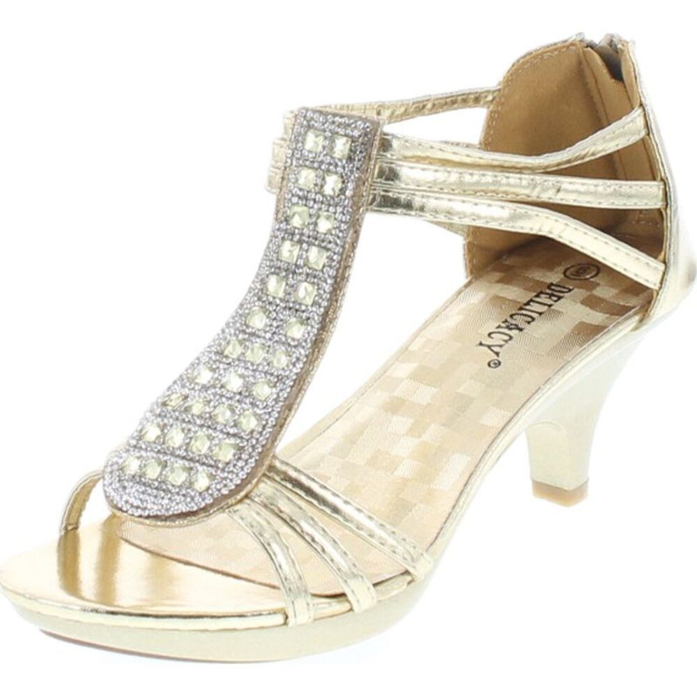 Delicacy Angie-27 Gold Womens sandals 8.5 NEW